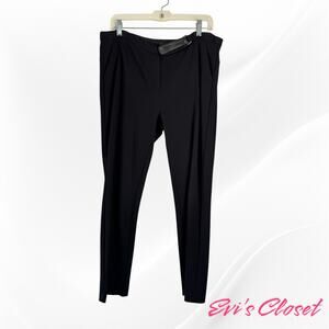 Willi  Smith Women's Black Stretch Pants Narrow Leg Opening Size 12